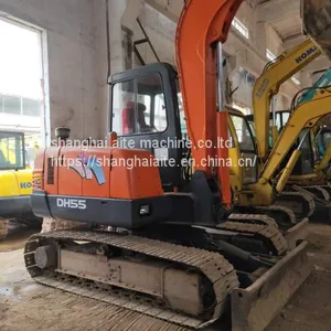 High Quality Doosan DH55 Mini Excavator Crawler Moving Type,Secondhand Doosan Mini Crawler/wheel Excavator With Hydraulic Engine thumbnail-2