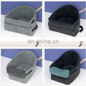 Pet Car Booster Bucket Seat Portable Car Seat Dog Bed Travel Pet Bed With Safe Belt thumbnail-3