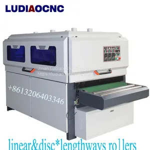 1300mm Width 8 Rollers Wood Sanding Brush Machine Mdf Cabinet Wood Polish Brush Sanding Machine thumbnail-5
