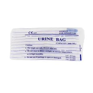 Medical 2000ml 1000ml Urine Collection Bag Disposable Unisex Adult Urine Bag thumbnail-1