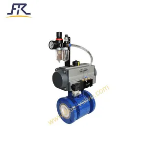 Pneumatic A105 Material With Ceramic Lined Ball Valve thumbnail-1