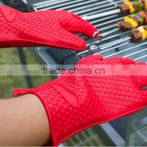 Silicone Heat-resistant Grilling Oven Baking Gloves thumbnail-2