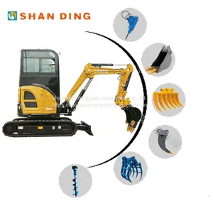 2.5 TON TAILESS EXCAVATOR WITH BOOM SWING AND CABIN FOR SALE thumbnail-1