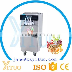 CE Hot Sale Three Colour &Three Flavours Ice Cream Machine For Sale thumbnail-1