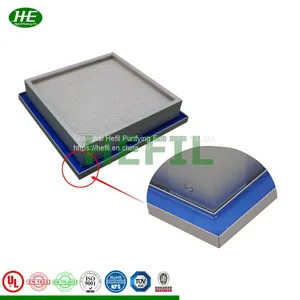 Mini Pleated Liquid Tank Gel Seal Hepa Air Filter For Clean Room thumbnail-1