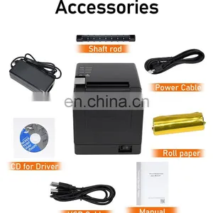 Hot Selling 80mm Blue Tooth WIFI POS Thermal Receipt Printer With Auto Cutter thumbnail-2