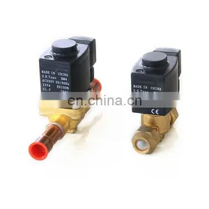 Castel válvula solenoides de 220/230 voltios Conexión por soldadura Acoplamiento roscado Alta calidad thumbnail-3