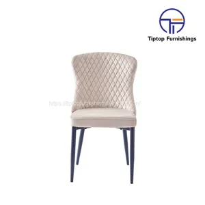 Tiptop Wholesale Restaurant Luxury Indoor Hotel Furniture Upholstered Leather Dining Chair thumbnail-2