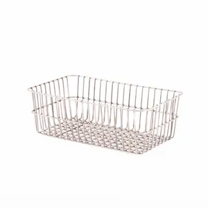 Ship to Worldwide Stainless Steel Woven Wire Mesh Storage Basket thumbnail-1