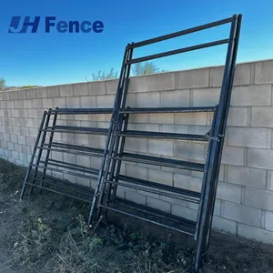 Factory Direct Continuous Fence 3 4 5 6 Bar 20ft Continuous Livestock Fence Panels Horse Fence Panels thumbnail-2