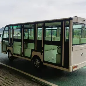 Dear Customer, we Sincerely Recommend to You a 17-seater Electric Sightseeing Bus With Doors. the Fully Enclosed Model Offers Options of Full Glass Doors and Half Glass Doors, Providing Considerate Services for Customers Visiting in Winter. thumbnail-5