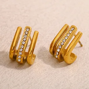 Wholesale Stainless Steel Earrings for E-commerce Sellers Hypoallergenic Ready to Ship Bulk thumbnail-3