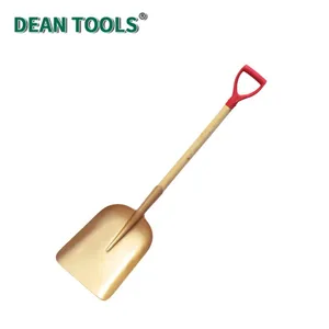 Non-Sparking Dust Pan Shovel With Long Handle,Non-Sparking Shovel,D Grip Handle,Spark-Free Safety Digging Spade thumbnail-2