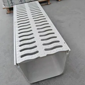 Fiberglass Molding Grating FRP GRP Drainage Ditch Cover for Heavy Loads thumbnail-2
