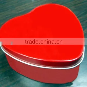 Small Heart Shape Tin Can Tin Box for Chocolate Promotion thumbnail-2