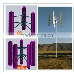 Vertical Axis Wind Turbine 10kw for Industrial Use thumbnail-1