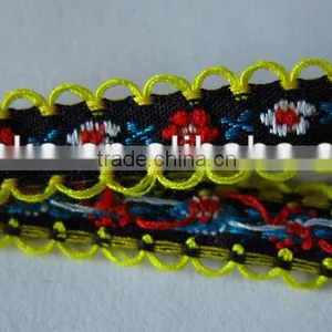 EMBROIDERY TAPE JACQUARD TRIMMING LACE 10MM WIDTH FOR SEW ON CLOTHING OR CLOTHING NOTION ITEMS DECORATION thumbnail-1