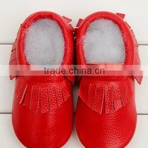 2016 Fashion Style Tassel Leather Shoes Full Cowhide Infant Baby Shoes Newborn Soft Bottom Prewalkers thumbnail-5