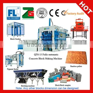 QT6-15 Automatic Cement Block Production Equipment thumbnail-1