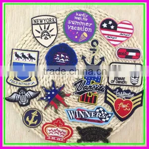8cm Iron-on or Sew-on for Clothes Cheap Customize Plain Embroidery Patches Embroidered Brand Logo Cartoon Patch thumbnail-1