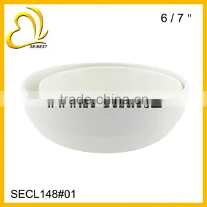 6"/ 7" PLASTIC ROUND BOWL; PLASTIC BOWL thumbnail-1