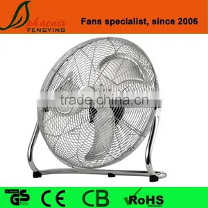 Factory Hot Sell 18" Powerful High Velocity Chromed Metal Floor Fan thumbnail-2