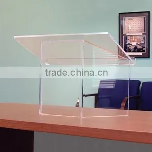 Clear Acrylic Tabletop Lectern/podium Custom Acrylic Table thumbnail-1
