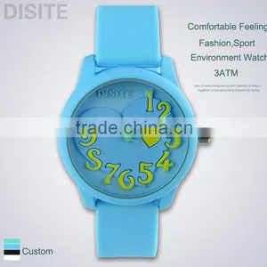 Hot Selling Silicon Band Japan Movt Watch Made in Guangzhou Factory thumbnail-1