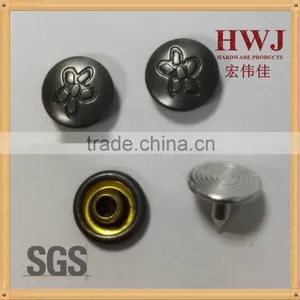 9mm Little Dome Cap Rivet With Engraved Logo for Clothes thumbnail-1