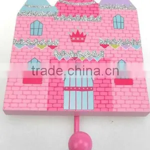Castle-shaped Decorative Wooden Hanging Hook thumbnail-1