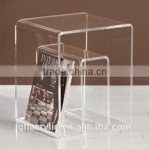 GH-RZ596 Acrylic Magazine Rack, Acrylic Slat Wall Magazine Rack ,customized Acrylic Magazine Display Rack thumbnail-3