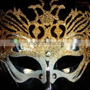 Fashion Beautiful Golden Mask Party Halloween Costume Party Mask MK-1016 thumbnail-1