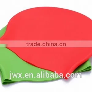 Red Silica Gel Swimming Cap Water-proof Swimming Pool Swimming Cap thumbnail-3