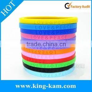 High Quality Promotinal Wrist Bands Rubber thumbnail-1