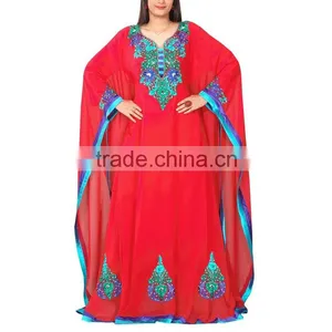 Hot Women Black Abaya Pakistani Embroidered Dresses Long Sleeve Modern Islamic Wedding Dress Quality Choice thumbnail-2