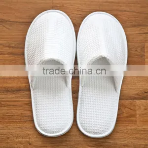 High Quality Waffle Weave Slipper for Hotel, White Color and Washable thumbnail-1