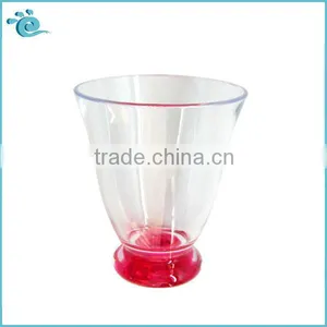 Double Color Personalized Clear Plastic Cups thumbnail-1