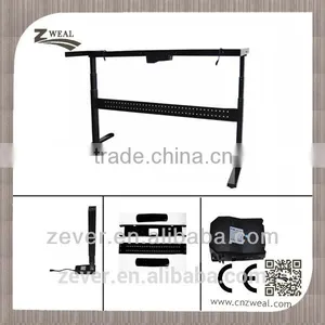 Two Legs Height Adjustable Desk and Chair thumbnail-1
