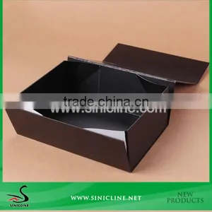 Sinicline Factory Custom Made Foldable Shoe Box With Logo Stamped thumbnail-1