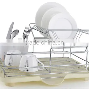 China 2016 Hot-sale Dish Drying Rack With Tray and Cutlery Holder thumbnail-1