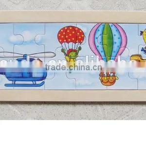 Hot Sale Educational Wooden Toys Plane Puzzle thumbnail-1