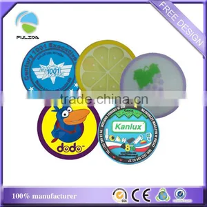 Colorful Soft Pvc Hotel Cafeteria Dining Logo Mixed Wholesales Cup Holder Mat thumbnail-2