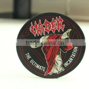 2016 Round Shape Custom in Wholesale Woven Patch for Clothing thumbnail-1