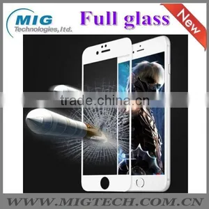 Colorful With White Print Round Edge Full Screen Tempered Glass Screen Protectors Film for Iphone 6s/ 6s Plus 4.7" & 5.5" Inch thumbnail-1