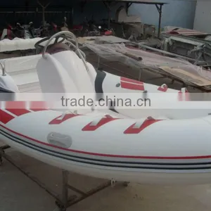 High Quality PVC Material and CE Certification Rigid Hull Fiberglass High Speed Inflatable Boat Quality Choice thumbnail-3