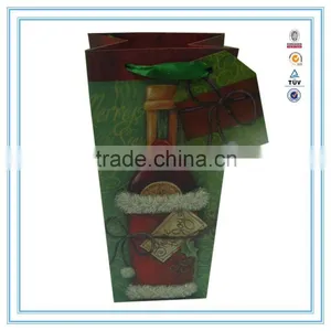 NEW Year Hot Custom High Quality & Cheap Wine Paper Bag in Gift Paper Bag thumbnail-6