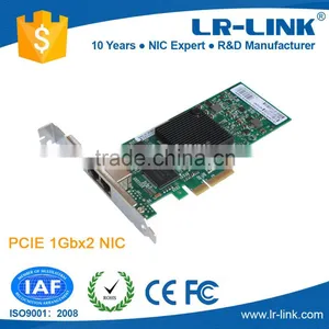 Intel I350 Chipset Dual Port PCIe Network Card Compatible I350-T2 thumbnail-1