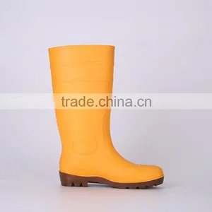 Factory Price Unisex Waterproof Safety PVC Rain Boots, Steel Toe Safety Boots thumbnail-5