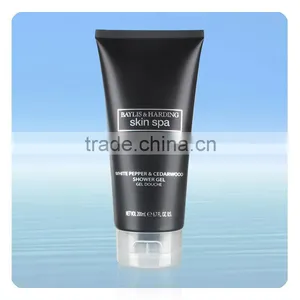 200ml Plastic Black Shower Gel Packs/Containers/Tubes thumbnail-2