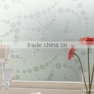 Glass Membrane Peach Blossom Fashion Quality Flowers Bathroom Scrub Paper Window Glass Film Stickers thumbnail-2